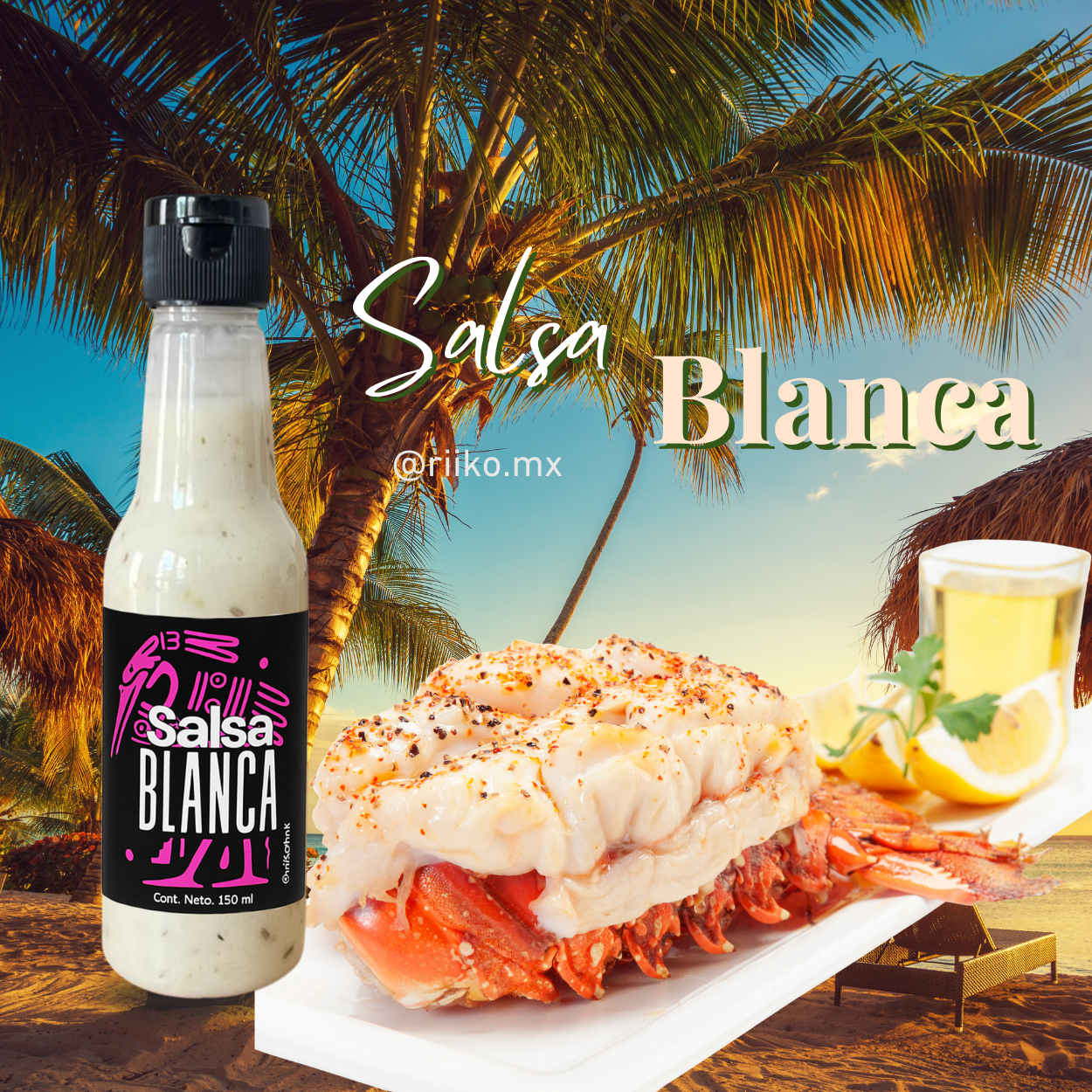 Salsa Blanca Nivel de picante: 🔥 (Suave - para todos)