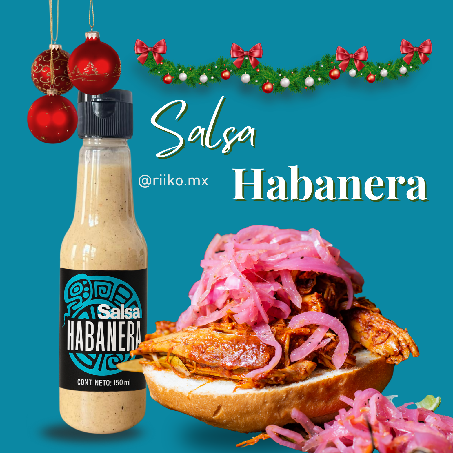 Salsa Habanera Nivel de picante: 🔥🔥🔥🔥 (Alto - para valientes)