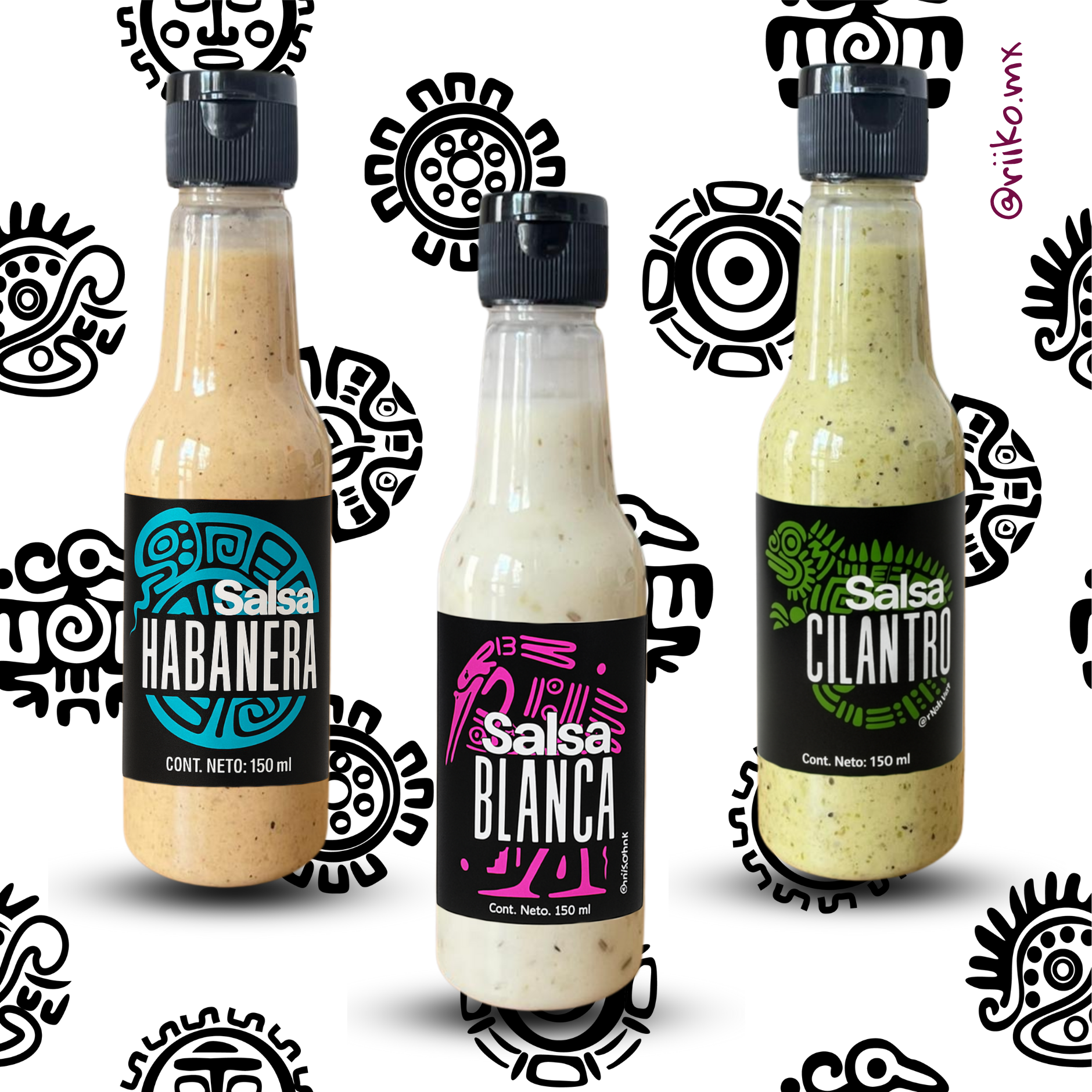 Caja de 24 Salsas (8 de cada una)