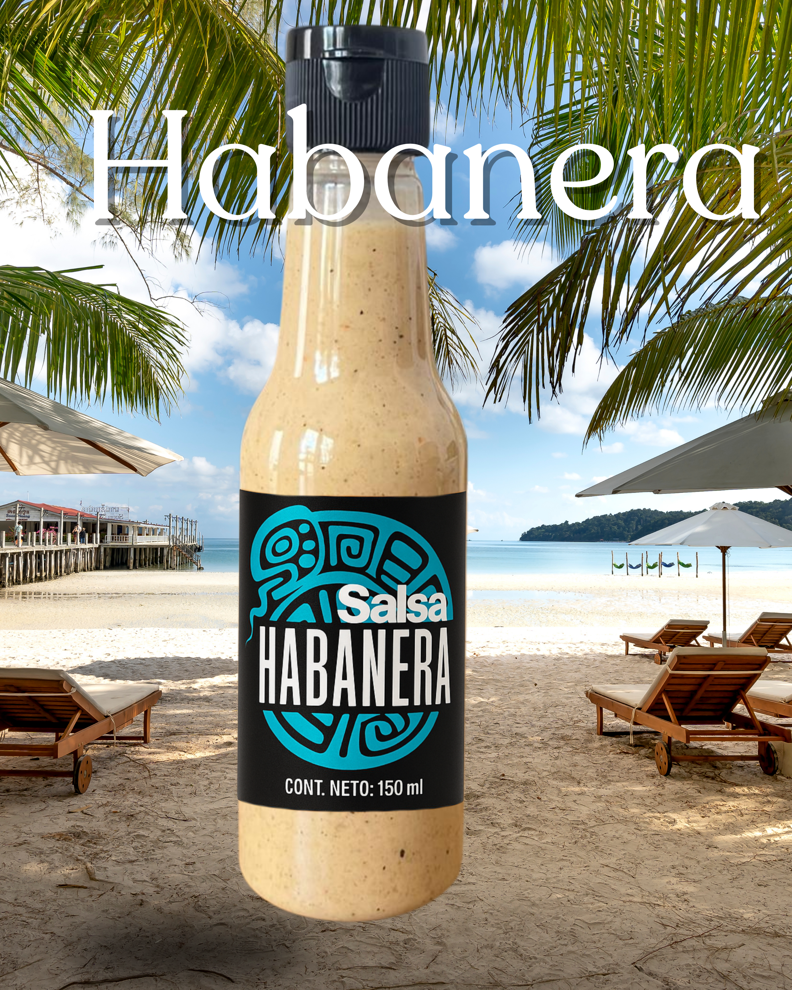 Salsa Habanera 150 ml (Paquete de 5 salsas Habaneras)